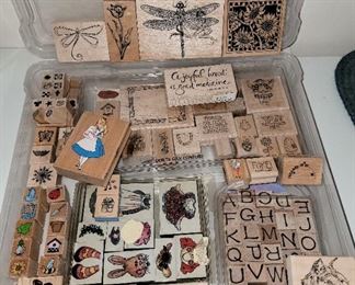 Wooden Rubber Stamps