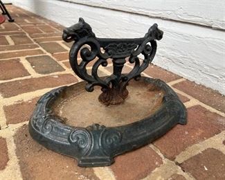 Antique boot scraper
