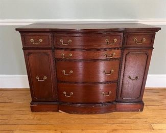 Antique 6 Drawer / 2 Door Buffet
