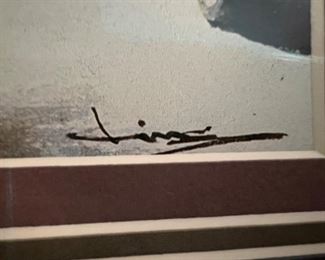 Signed Fei Yang print of Boston