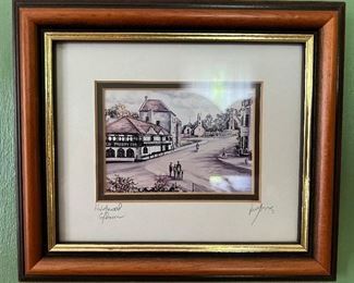 Signed lithograph by unknown