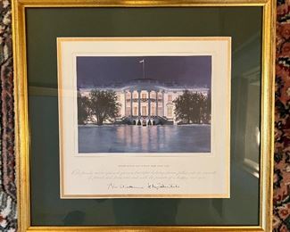 Auto-signed greeting card from the "Clintons"