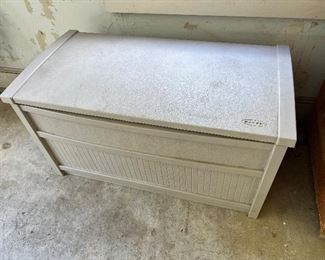 Suncast outdoor storage box