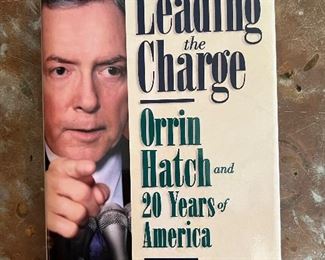 Leading the Charge by Lee Roderick - Signed secretarial letter by Orrin Hatch
