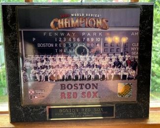 2004 World Series Champions Boston Red Sox plaque