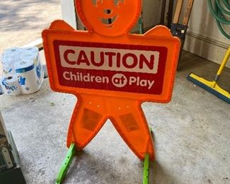 Children at Play display sign