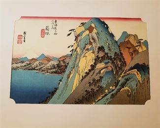 Hokusai woodblock print