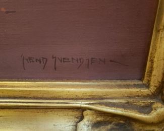 Vintage Svend Svendsen painting