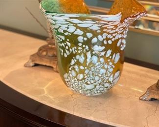 Glass Art Vase