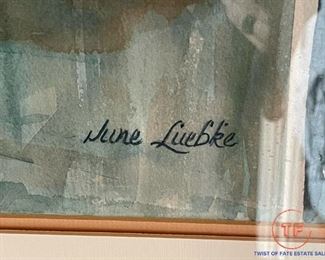 Original Watercolor by JUNE LUEBKE