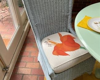 MAINE COTTAGE Wicker Chairs and ETHAN ALLEN Table Set