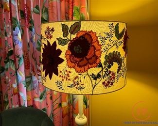 Floral Lamp Shade Floor Lamp
