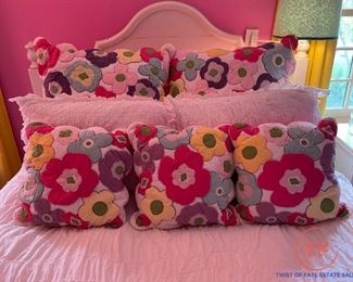 Custom Upholstered Bedding with Matching Drapes