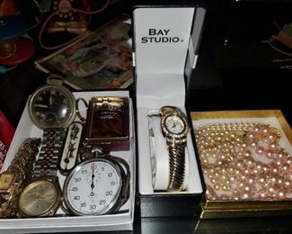 Costume Jewelry and watches