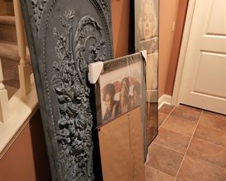 slate gray piece 24" high x 53" wide (horizontal measurements)