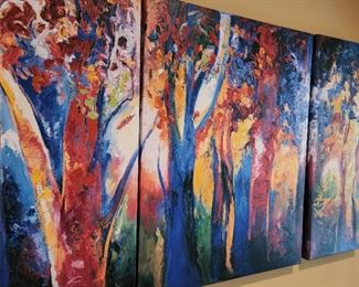 overall size 36" high x 58" wide (3 panels)