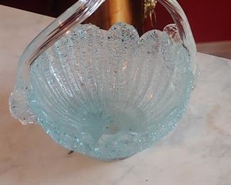 Antique spun glass bowl
