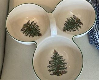 Divided serving dish - "Christmas Tree" by Spode