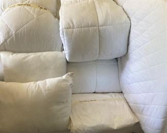 Mattress pads and pillows