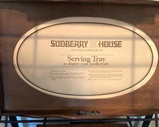 Sudberry House serving tray . . . to display needlework