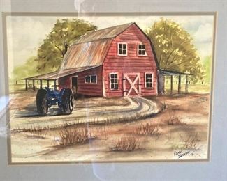 Framed country barn