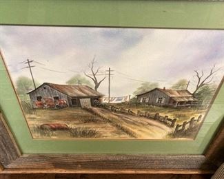 Another rural scene in a rustic frame