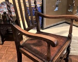 Antique barley twist chair