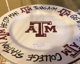 Texas A&M plate