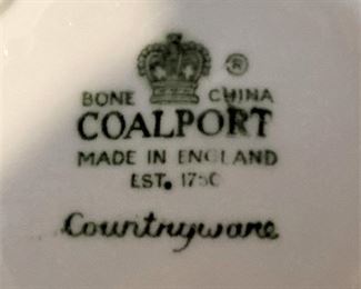 Coalport bone china "Countryware" - made in England
