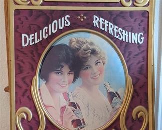 Lots of vintage Coca-cola signage 1960 - 1990 Metal and Plastic