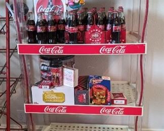 Many Coca-cola display pieces, this one lights up!