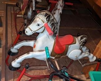 1950's MOBO Metal Rocking Horse 