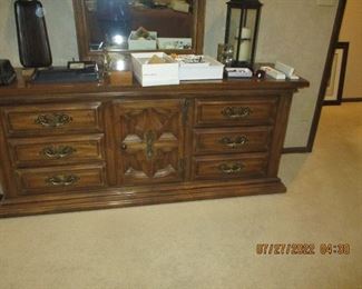 Dresser and mirror