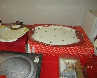 Fitz and Floyd Christmas dishes