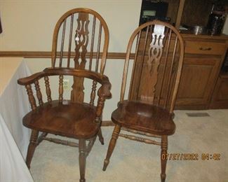 Two of several chairs 