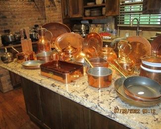 Large assortment of copper (old and new)