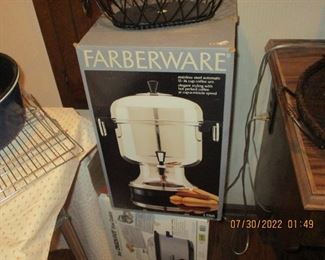 Stainless steel Farberware 12-36 cup coffee maker