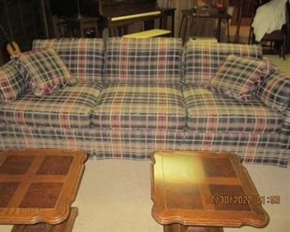 Plaid sofa in very good condition