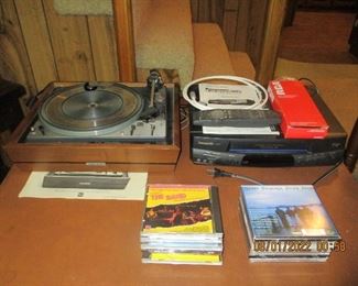 Another turntable vhs player
