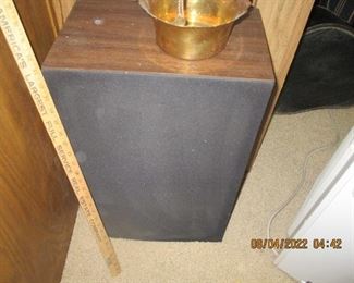 one of two speakers for Sharp turntable