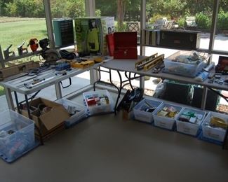 Tool Shed in the screened in porch
