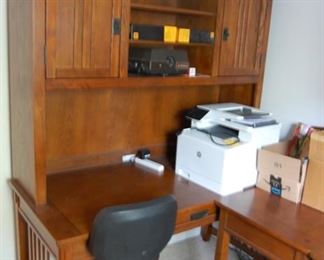 Desk with bookcase, there are 2 matching