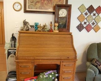 Antique Roll Top Desk