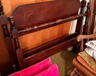 Two sets of twin bed frames