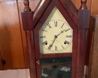 Brewster Mfg. Co Steeple clock.