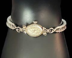 Vintage Bulova N1 14k White Gold Watch