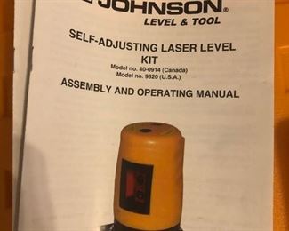 Johnson Self-Adjusting Laser level kit