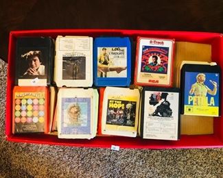 Eight track tapes
