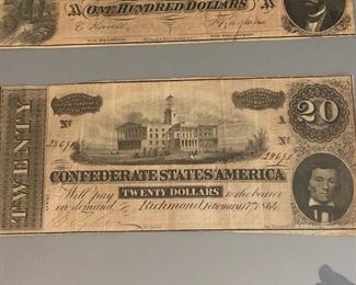 Confederate money