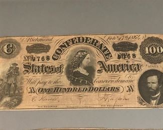 Confederate money